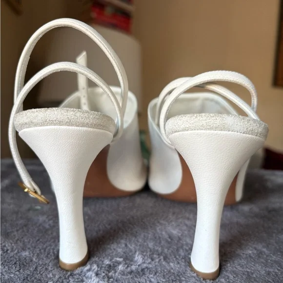 Celine white leather glove sandals 36.5 - Picture 10 of 16